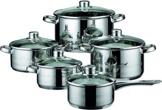 ELO COOKWARE ELO Skyline Stainless Steel Kitchen Induction Cookware Pots and Pans Se, 10-Piece