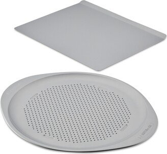 SmartBrown Nonstick Baking Sheet & Pizza Crisper Pan, Set of 2