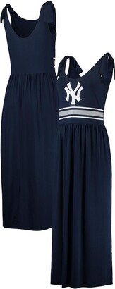 Women's G-iii 4Her by Carl Banks Navy New York Yankees Game Over Maxi Dress