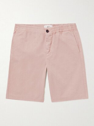 Dock Straight-Leg Garment-Dyed Organic Cotton-Twill Elasticated Shorts