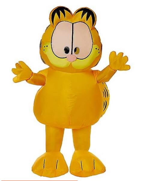 Adult Garfield Inflatable Costume Nickelodeonspirit Halloween Deals