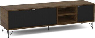 Montreal TV Stand for TVs up to 60 Dark Brown/Black - Polifurniture