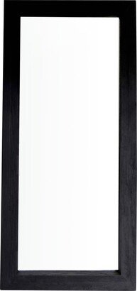 KarinaLiving Cornell Wooden Floor Mirror with Wide Base, Black