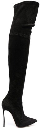 Blade knee-high boots