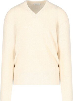 V-Neck Knitted Jumper-BV