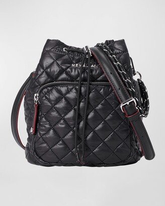 Crosby Quilted Nylon Bucket Bag-AA