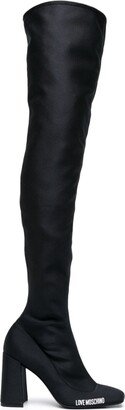 High-Knee 100mm Stretch Boots