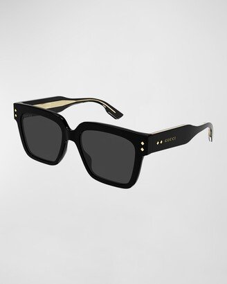 Men's Rectangle Acetate Sunglasses