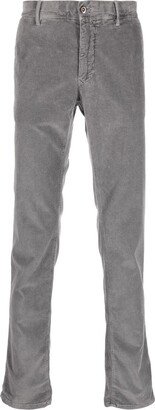 Corduroy Slim-Cut Leg Trousers