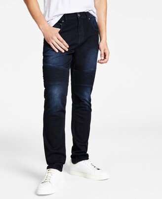 Men's Skinny-Fit Moto Jeans, Created for Macy's