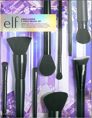 Embellished Holiday Brush Gift Set - 9pc