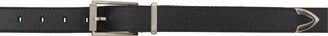 Black Rectangular Buckle Belt