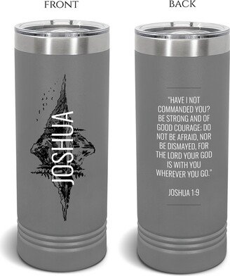 Christian Tumbler/Personalized Tumbler Joshua 19 Gift For Men Christian Teacher Religious Gifts For Bible Verse /Pastor