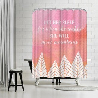 71 x 74 Shower Curtain, Move Mountains by Samantha Ranlet