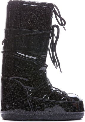 Icon Glitter Lace-Up Boots-AA