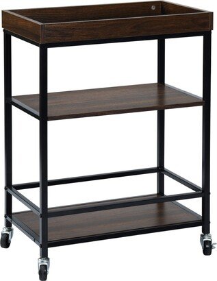 Retro Kitchen Serving Cart with Storage