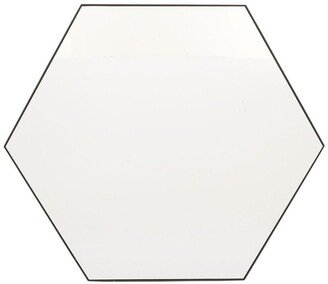 VIVIAN LUNE HOME Wood Hexagon Wall Mirror