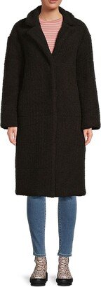 Wool Blend Boucle Teddy Coat