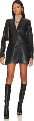 x REVOLVE Riles Faux Leather Blazer Dress