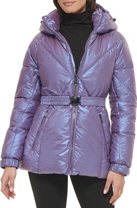 Belted Puffer Jacket-AC