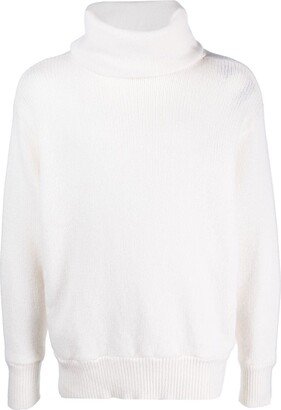 High-Neck Cashmere Jumper-AE