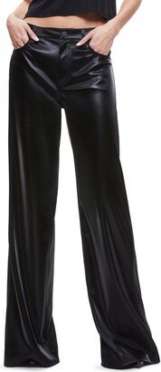 Trish Shiny Baggy Faux Leather Pants