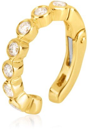 CENTRAL PARK Single Row Bezel Cuff Earring