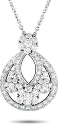 Snowflake Platinum 3.05ct Diamond Necklace