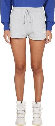 Logo Printed Drawstring Track Shorts-AD