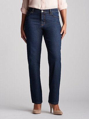 Stretch Relaxed Fit Straight Leg Jeans Petite