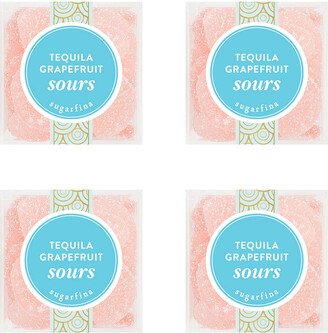 Tequila Grapefruit Sours, Small Cube 4-piece Candy Set