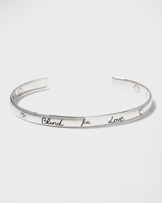 Blind for Love 6mm Sterling Silver Cuff Bracelet