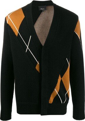 Argyle Check Cardigan