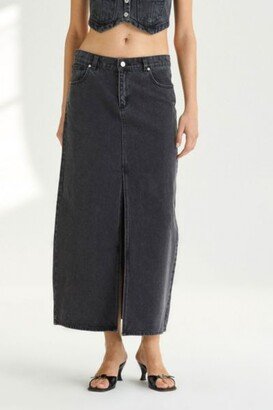 Abrand Jeans Abrand 99 Denim Low Maxi Skirt