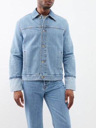 Fisherman Turn-up Cuff Denim Jacket