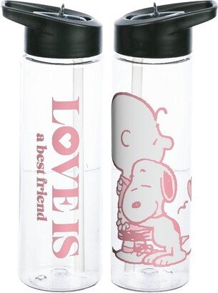 Love Is A Best Friend 24 Ounce BPA-Free UV Plastic Water Bottle