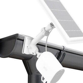 Wasserstein 2-in-1 Universal Gutter Mount Compatible with Wyze, Blink, Ring, Arlo, Eufy Camera - Mount Your Security Cam and Solar Panel - Solar Panel