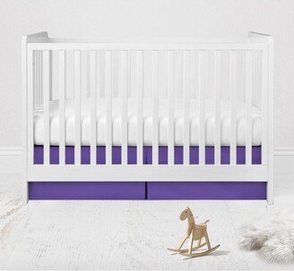 Solid Purple crib skirt