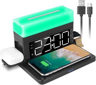 Fresh Fab Finds 3-In-1 Fast Wireless Charger Dock With Alarm Clock