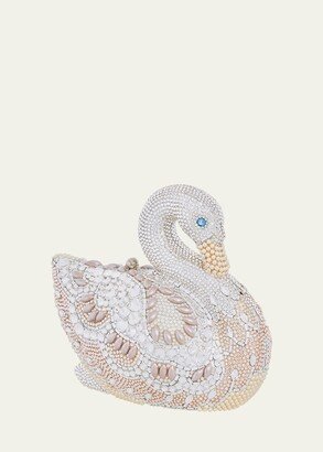 Swan Crystal Clutch Bag-AA