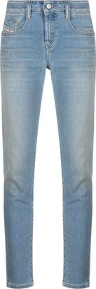 Light-Wash Skinny Jeans-AC