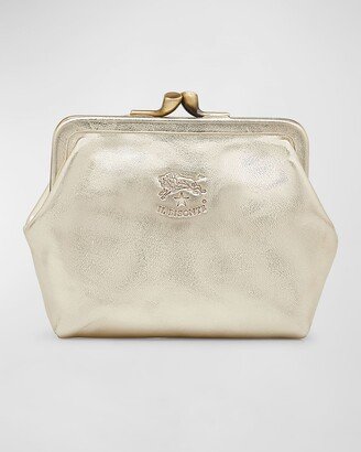 Manuela Classic Metallic Leather Coin Bag