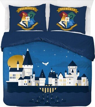 Saturday Park Harry Potter Exploring Hogwarts 100% Organic Cotton Full/Queen Duvet Cover & Sham Set