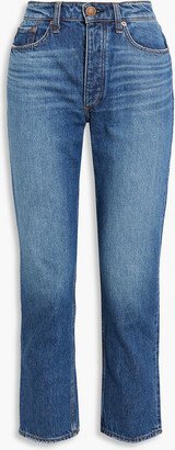 Nina cropped high-rise straight-leg jeans-AA