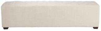 Arabella Linen Bench with Diamond Stitched Detailing - 59.06 x 18 x 17