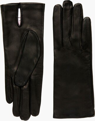 Black Leather Gloves-AD