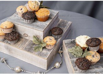 Rustic Farmhouse 3-Tier Decorative Wooden Dessert Stand