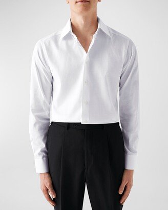 Men's Slim Fit Cotton Twill Dress Shirt-AA