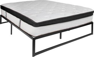 14 Platform Bed Frame & 10 Mattress in a Box - No Box Spring Required