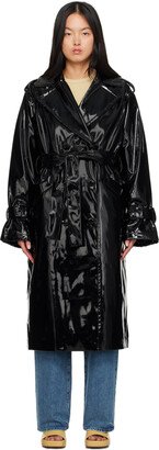 SIMONMILLER Black Bruer Faux-Leather Coat